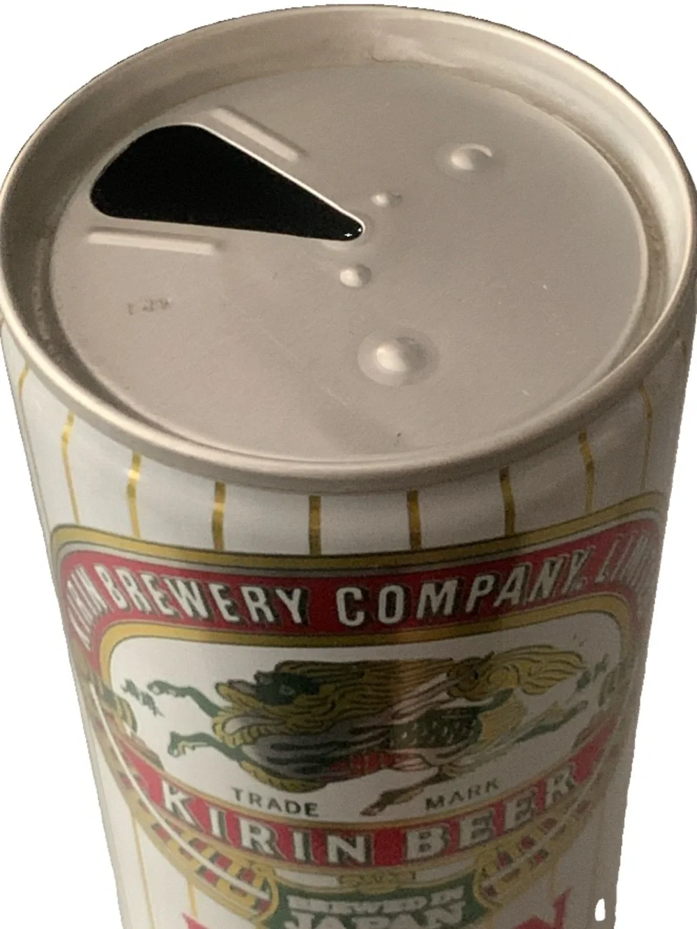 Vintage Beer Can Kirin Lager Beer Tab Empty Brewed in Japan Aluminum Can